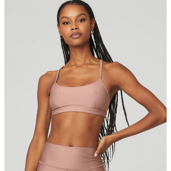 Alo Light Pink Sports Bra - Picture 1 of 6